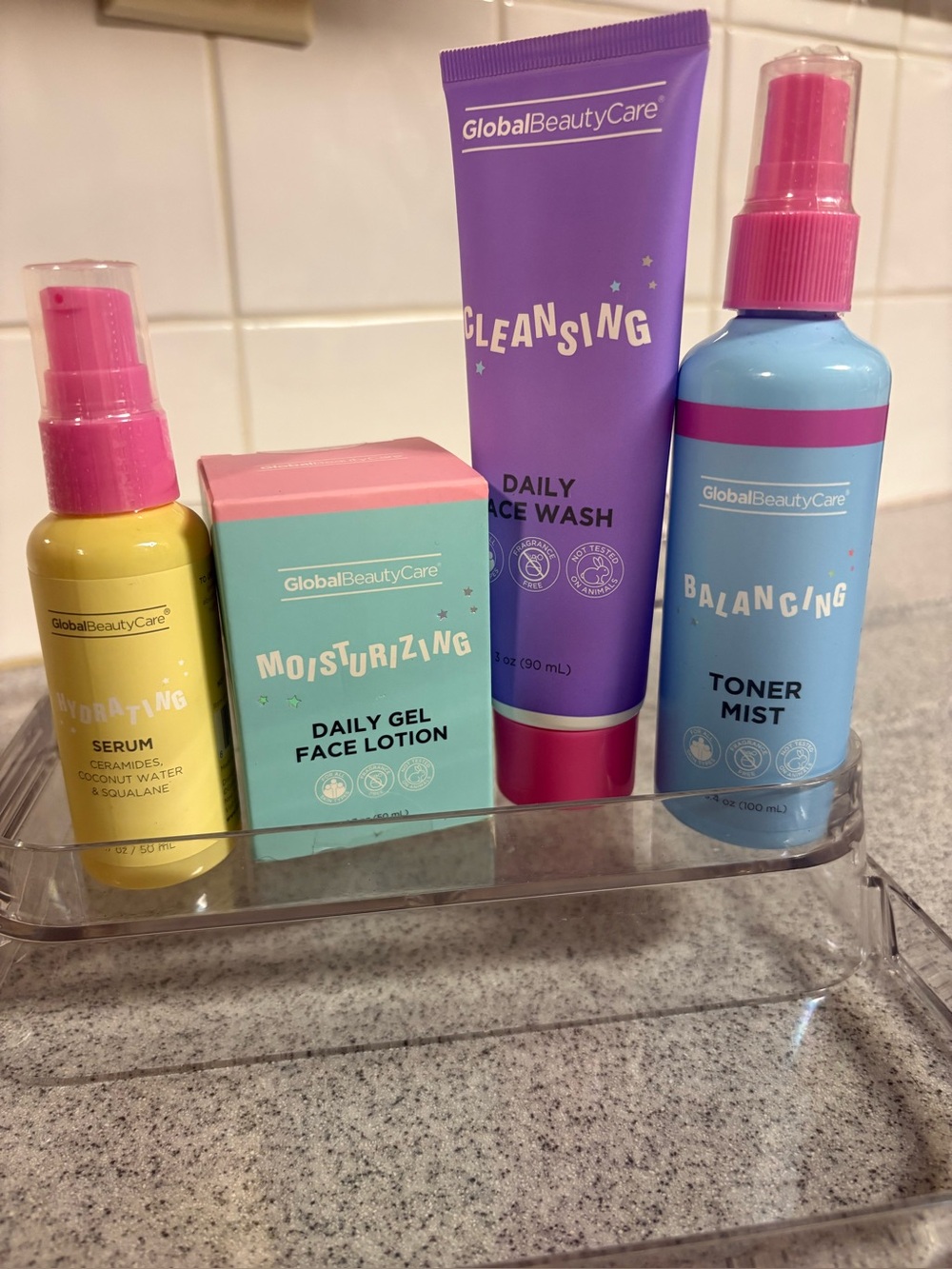 Teen Hydrating Serum & Daily Gel Face Lotion - Yellow & Mint